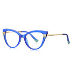 Electric Blue Cat-Eye Glasses