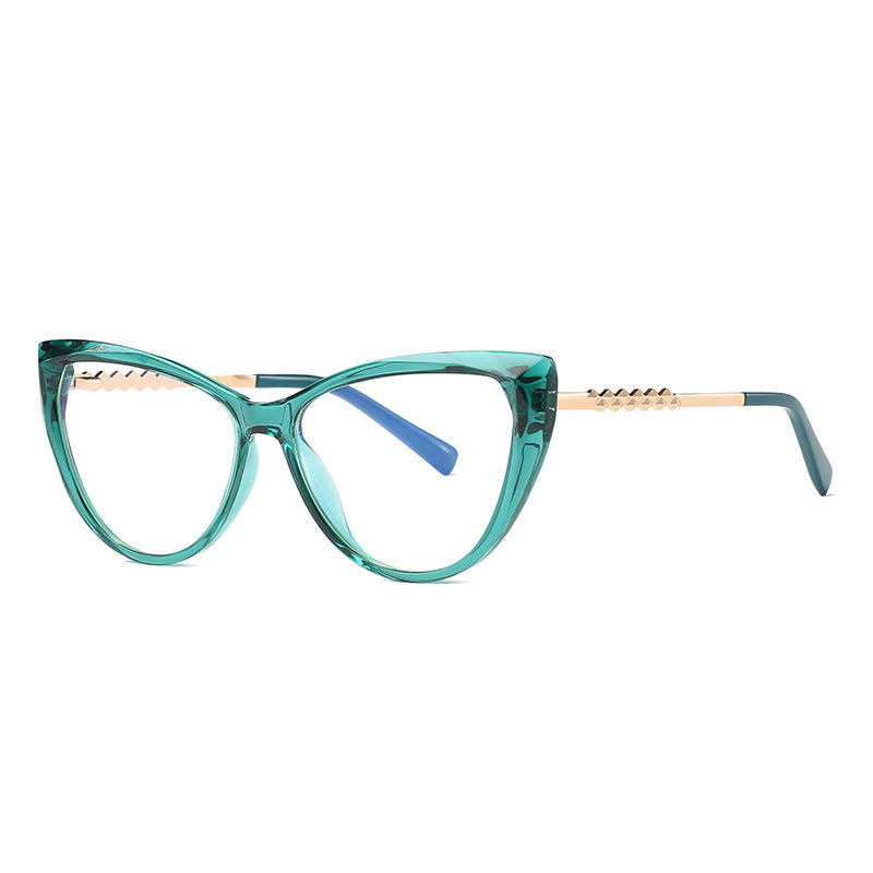 Studded Brow Cat Eye Blue Light Blocking Glasses