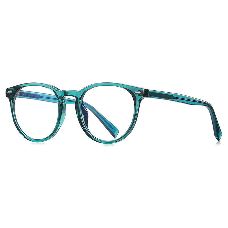 Classic Round Blue Light Blocking Glasses in Classic Black