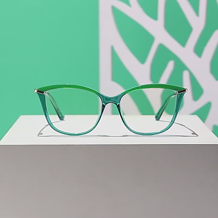 Browline Cat Eye Blue Light Blocking Glasses