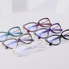 Modern Cat Eye Blue Light Blocking Glasses with Spring Hinge