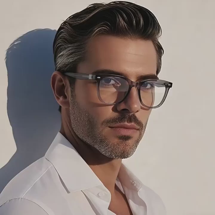 Metal Band Square Blue Light Blocking Glasses