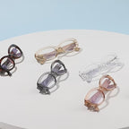 Ripple Temple Oval Blue Light Blocking Glasses