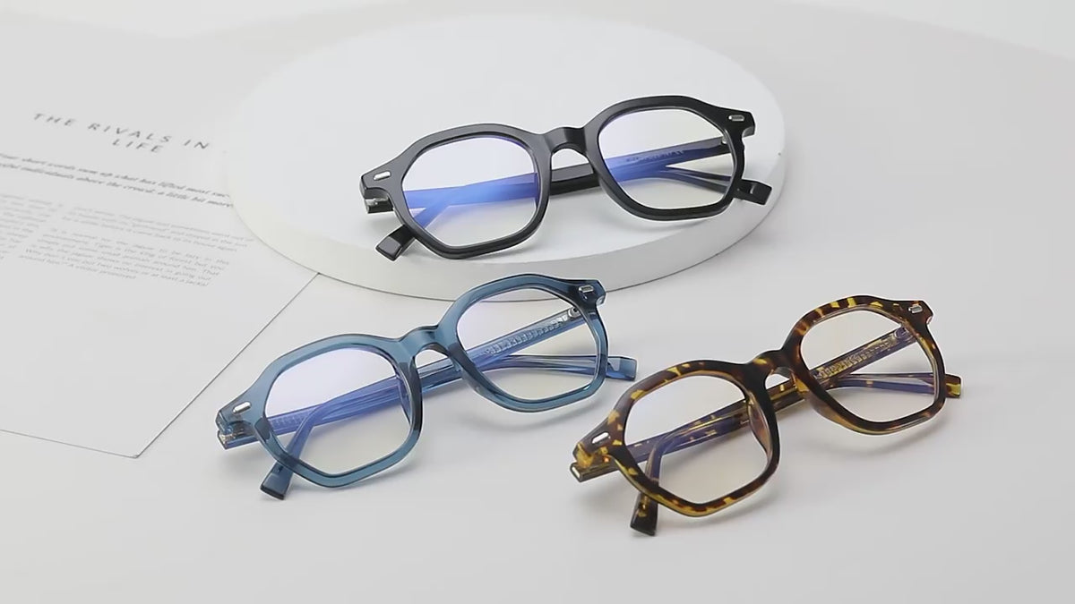 Modern Geometric Blue Light Blocking Glasses