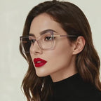 Triple Bar Butterfly Square Blue Light Blocking Glasses