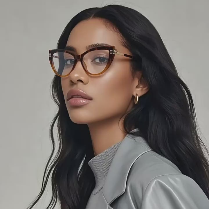 Winged Cat Eye Blue Light Blocking Glasses