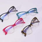Winged Browline Cat Eye Blue Light Blocking Glasses