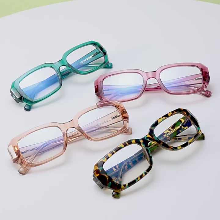 Thick Frame Square Blue Light Blocking Glasses