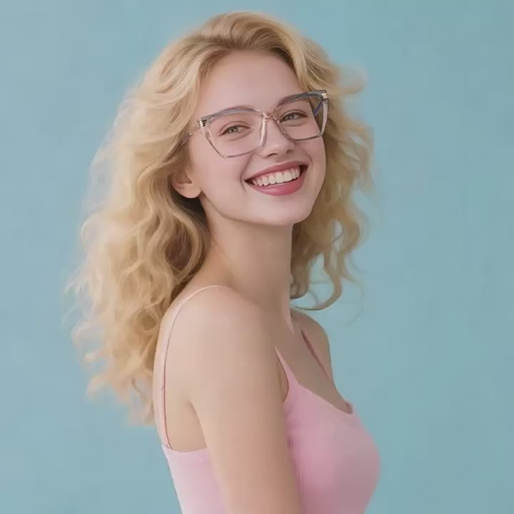 Tiered Hinge Square Blue Light Blocking Glasses