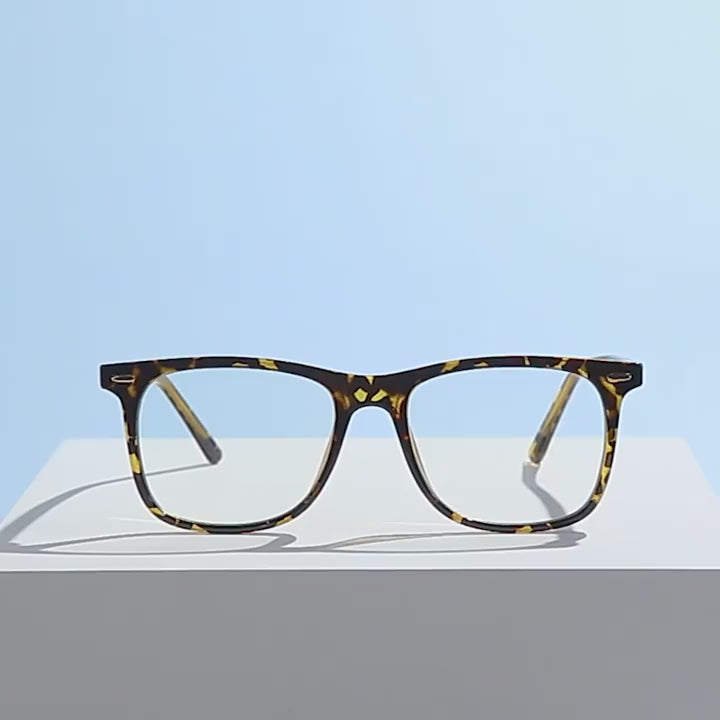 Classic Keyhole Square Blue Light Blocking Glasses