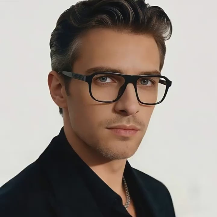 Textured Temple Navigator Blue Light Blocking Glasses