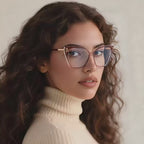 Greek Key Square Blue Light Blocking Glasses