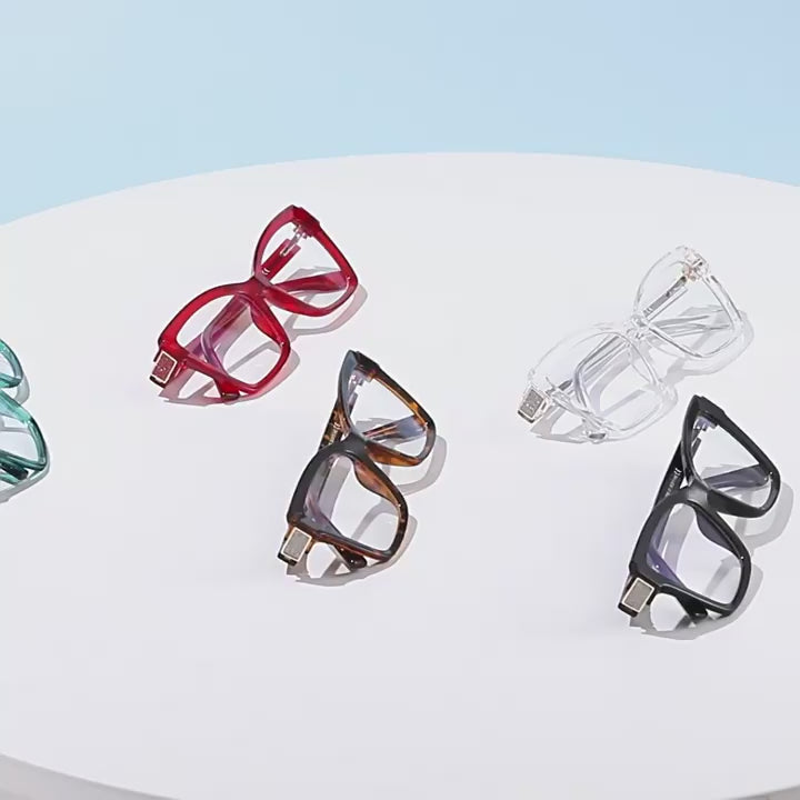 Pavé Hinge Cat Eye Blue Light Blocking Glasses