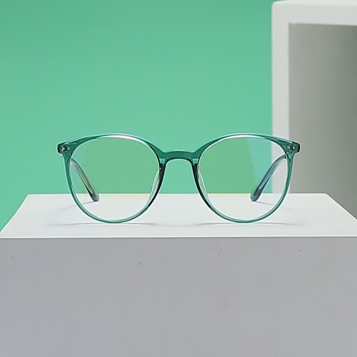 Vintage Keyhole Round Blue Light Blocking Glasses