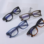 Vintage Keyhole Square Blue Light Blocking Glasses