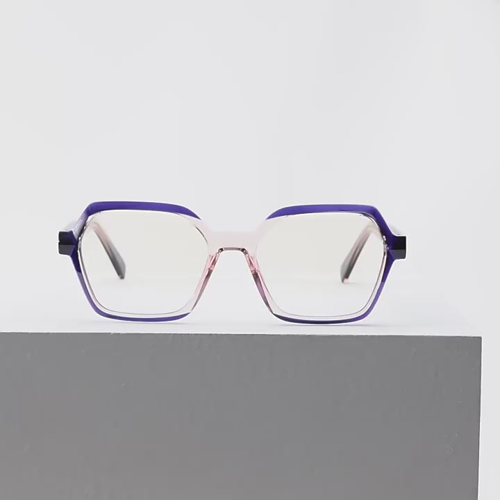 Hexagon Square Blue Light Blocking Glasses