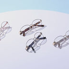 Woven Temple Oval Blue Light Blocking Glasses