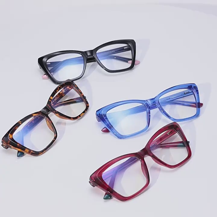Dipped Tip Butterfly Blue Light Blocking Glasses