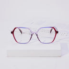 Pyramid Stud Hexagon Blue Light Blocking Glasses