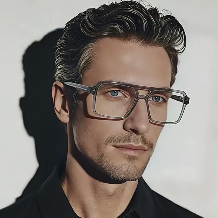 Double Bridge Navigator Blue Light Blocking Glasses