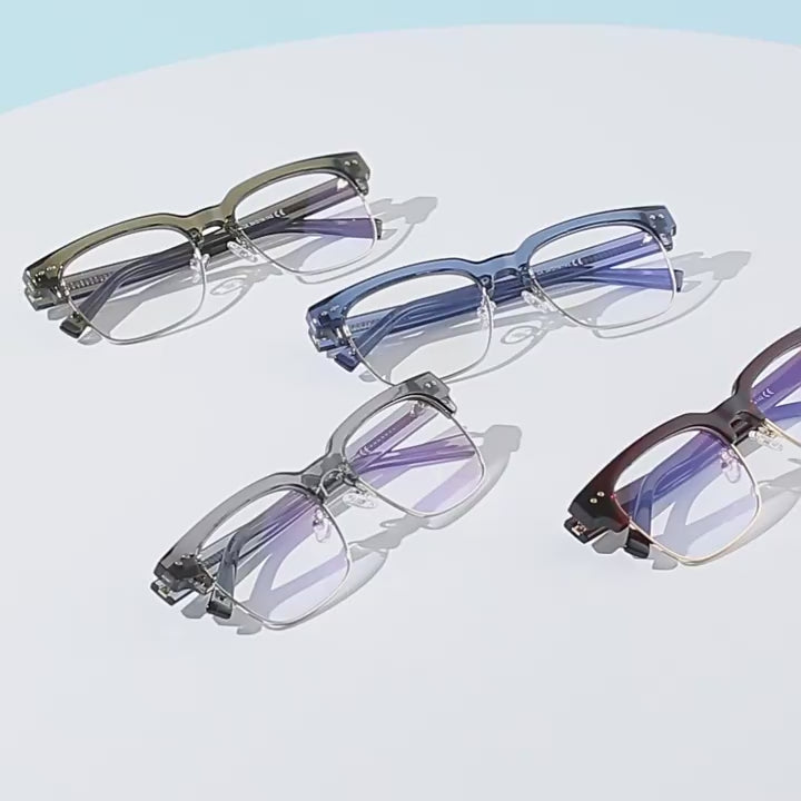 Vintage Browline Blue Light Blocking Glasses