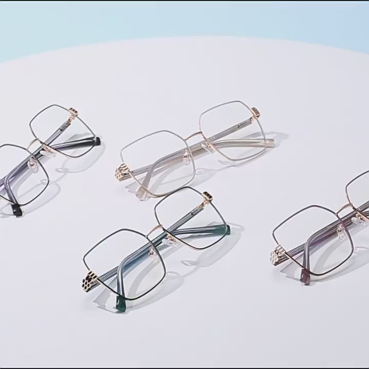 Honeycomb Hinge Butterfly Blue Light Blocking Glasses