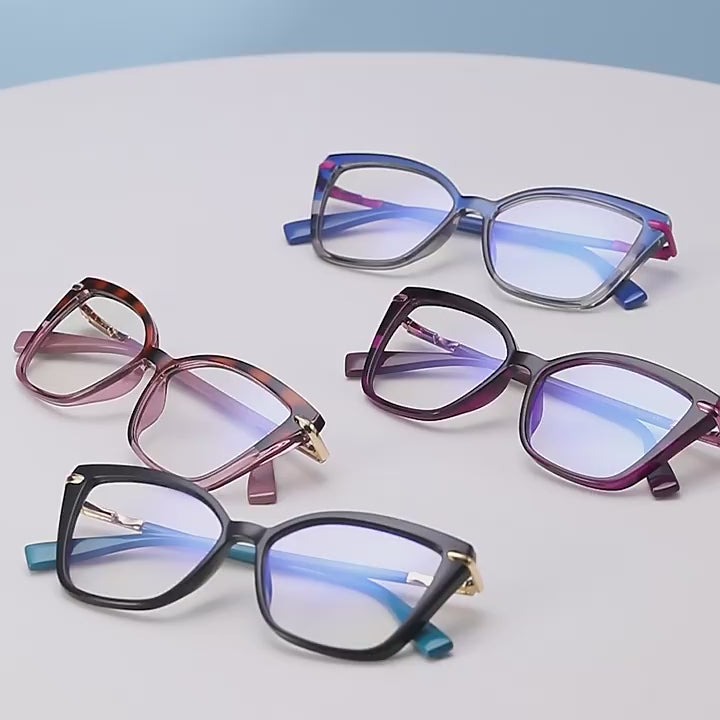 Tapered Pin Butterfly Blue Light Blocking Glasses