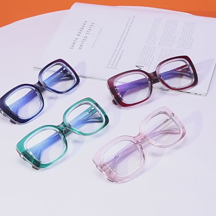 Thick Square Blue Light Blocking Glasses