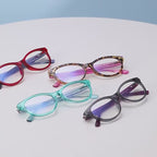 Graffiti Temple Cat Eye Blue Light Blocking Glasses