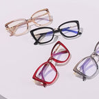 Gold Arch Bridge Cat Eye Blue Light Blocking Glasses